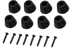 4 Pairs Anti Vibration Rubber Feet 30x20mm with Screws for Speaker Guitar Amplifier Stands