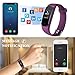 Aneken Fitness Tracker Activity Tracker with Heart Rate Monitor Bluetooth Smart Bracelet with Sleep Monitor Smart Watch for Android or iOS,iPhone,or Other Smartphone,Purple