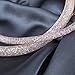 Miraculous Garden 2pcs Rose Gold Plated Clear Crystal Couple Link Mesh Bracelet