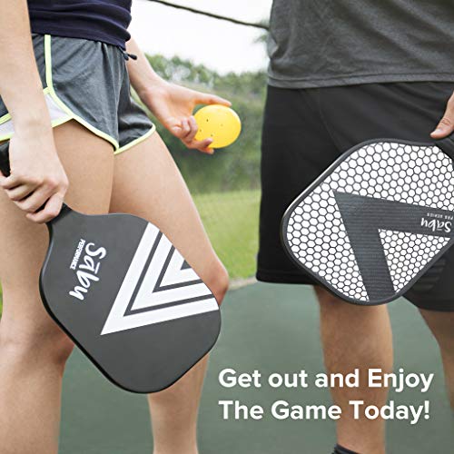 Pickleball Racket Pickle Ball Paddle Set Best for Beginner to Advanced Players, Indoor or