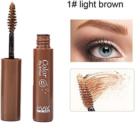 Maxdonas Color My Brows Eyebrow Gel Perfect Eyebrows Eye Make-up Cosmetic Lasting Waterproof Eyebrow Mascara (1# Light Brown)