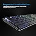 Keychron K1 Mechanical Keyboard,104 Key RGB Wireless Mechanical Keyboards Low Profile Mechanical Keyboard Ultra-Thin Bluetooth Keyboard,Anti Ghosting,N-Key Rollover,Wired Keyboard for Mac and Windows