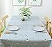 LEEVAN Heavy Weight Vinyl Rectangle Table Cover Wipe Clean PVC Tablecloth Oil-Proof/Waterproof Stain-Resistant-54X78 Inch - 137X200 cm(Small Bird)