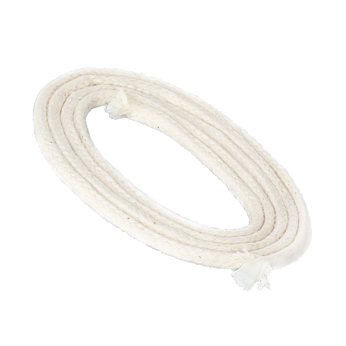 Nklaus 5 meter wick with glass fibre insert glass fibre wick round Ø 5mm for melting light spirit lamp oil lamp for purified lamp oil paraffin oil 1258