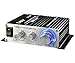 Mini Amplifier, FisherMo Home Audio Stereo Powerfull Bass Music Streaming Digital Class D Hi-Fi Power Amp for Speaker PC TV Cell Phone Car Vehicle