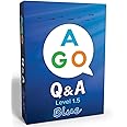 AGO Q&A Blue ESL Card Game - Level 1.5. Fun English Language Learning for EFL/ESL Students - Build Vocabulary, Grammar, and Conversation Skills!