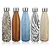 King Do Way Double Wall Vacuum Insulated Stainless Steel Sports Water Bottle, Blue, 17 Ounce