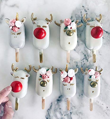 NUOMI Ice Pop Molds Silicone Popsicle Makers, BPA Free Trays, 4-cavity, Great for Cakesicles!