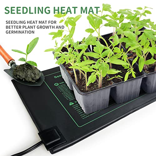 NAMOTEK 2 Pack Seedling Heat Mat, Durable Waterproof Seed Germination