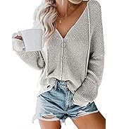 Asvivid Long Sleeve Open Front Cardigans for Women Lightweight Casual Loose Soft Knit Sweater Car...