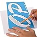 Westcott LetterCraft Stencil, Brush Font, 6-Inch Characters (15931)