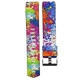 Hot Sale ! Colorful New Fashion Printing Sports Silicone Bracelet Strap Band , Ninasill Exclusive For Fitbit Charge 2 Watch Strap (S)