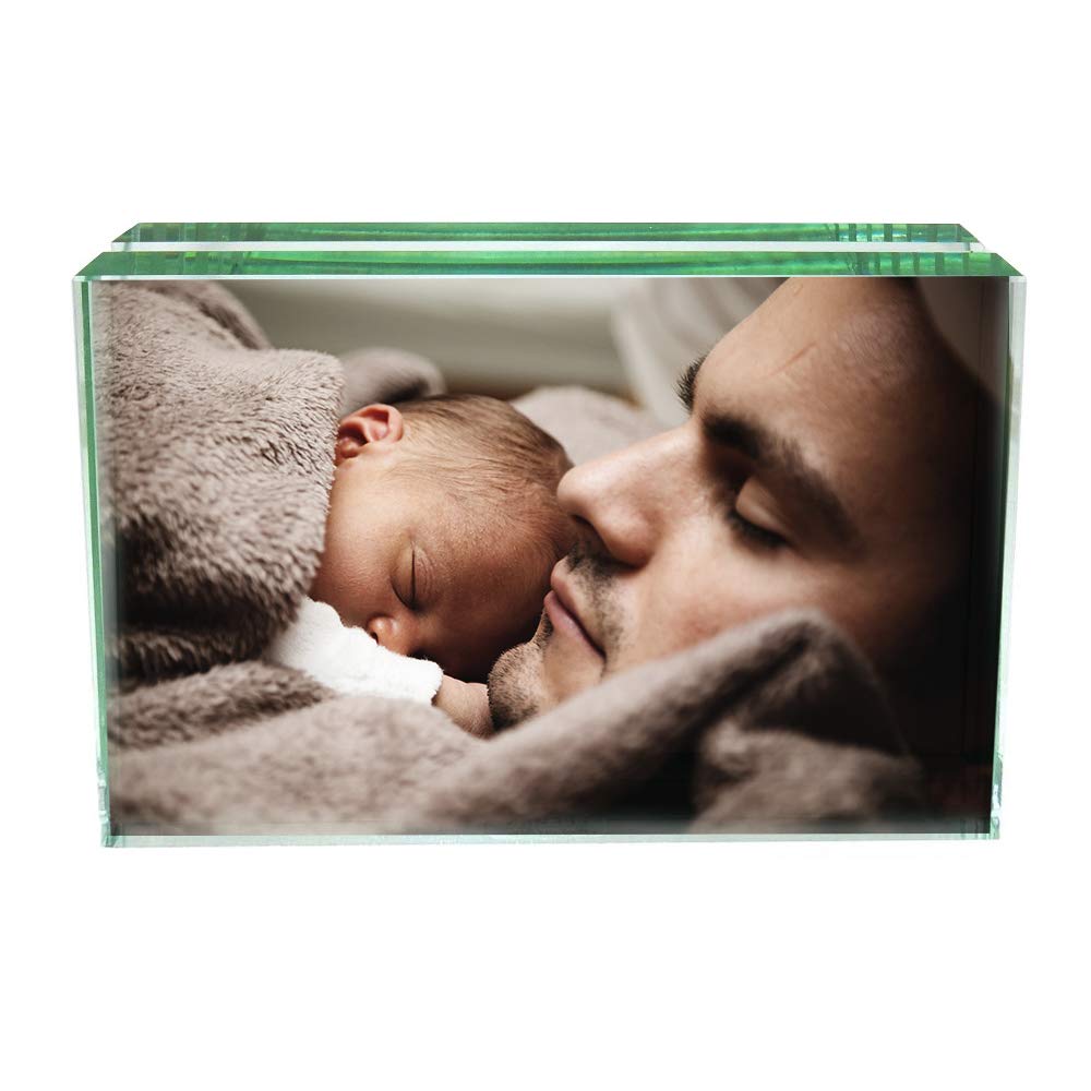 Tom David Lewis Leeman - Cut Glass Photo Frame - Completely Transparent, Easy Load, Heavy Glass, LG-9030.