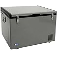 Whynter FM-85G 85 Quart Fridge Portable Refrigerator and Deep, AC 110V/ DC 12V, Real Chest Freezer with-8°F to 50°F Temperature Range, Gray