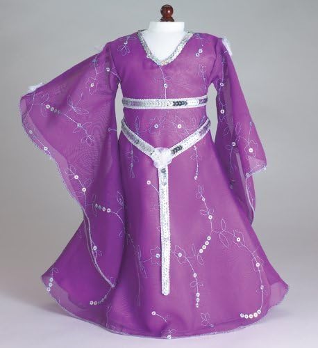 Meadow ~ Fantasy Fairy Doll Dress with Silver Flowers and Belt Fits 18 American Girl Dolls [parallel import goods]