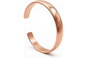 Healing Monk Pure Copper Bracelet for Men & Women – Handmade Uncoated Copper Jewelry Cuff – Adjustable Healing Copper Bracelets for Arthritis – Mens & Womens Copper Cuff Pulsera de Cobre