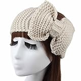 HP95(TM)2015 Fashion Women Winter Crochet Headband Bow Knit Headwrap Ear Warmer