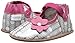 Robeez Becca Mary Jane Soft Sole Crib Shoe (Infant), Grey, 18-24 Months M US