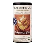 The Republic of Tea Organic Turmeric Ginger Green Tea, 50 Tea Bags, Gourmet Green Tea And Turmeric Tea