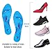 MindInsole Acupressure Magnetic Massaging Insoles - Massage Reflexology Plantar Fasciitis Pain Relief Silicone Insoles with Arch Support for Men and Women (White、Blue, 2 Pair US M:9.5-12.5 W:10.5-12)