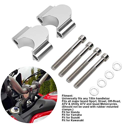 Nikou Stuur Riser - 7/8 "Aluminium Stuur Riser Mount Klem 28MM Hoogte Adapter hoge sterkte voor Motorfiets ATV - Image 8