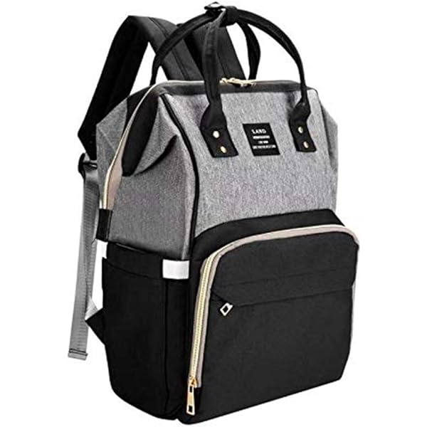 Backpack Diaper Bag Baby Bag For Mom Dad Large Capacity Diaper Backpacks Nappy Travel Bags Multi Function Waterproof Stylish And Durable Gray Black Amazon Com Au Baby