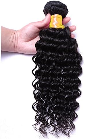 Oriental Show 8~30 inches 6A Brazilian Deep Wave, 1 bundle(100g), 100% Unprocessed Virgin Human Hair, Natural Color (24)