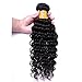 Oriental Show 8~30 inches 6A Brazilian Deep Wave, 1 bundle(100g), 100% Unprocessed Virgin Human Hair, Natural Color (14)