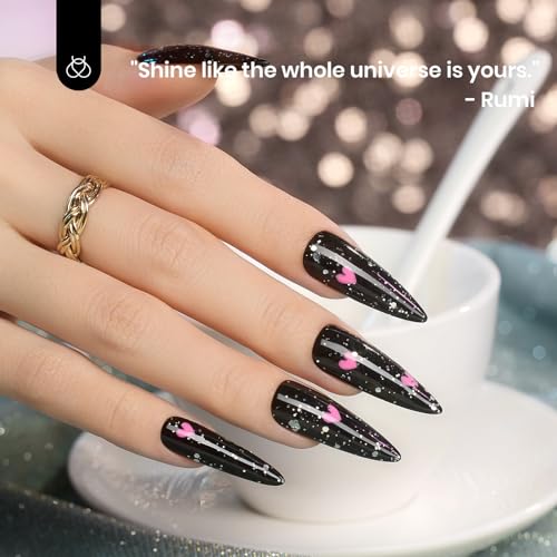 BEETLES 2 IN 1 SILVER GLITTER SEQUINS TOP COAT, 15 ML NO WIPE TOP COAT SOAK OFF UV LED GEL NAIL POLISH LONG LASTING HIGHLY SHINE MANICURE ART DECORATION SUPPLIES