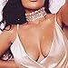 XY Fancy Women Fashion Punk Wide Collar Necklace Jewelry Drop Alloy Rhinestone Choker
