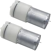 Saim DC 12V Mini Air Pump Motor for Aquarium Tank Oxygen Circulate 2 Pcs