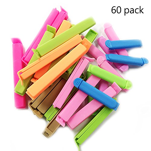 Click Here to See More Images Magik 30~60 PCS Food Sealing Clips Bag Sealers, Assorted Colors and Sizes (60)