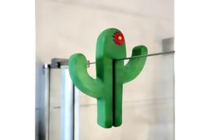 2pcs Cactus Bathroom Storage Rack | Door Mount, Matte End, Plastic, Leaning Shelf, Shelves(2-Tier)