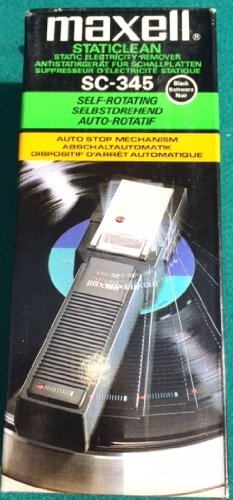 MAXELL SC-345 VINYL RECORD LP CLEANER AND STATIC ELECTRICITY REMOVER