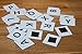 Magnetic Squares, 1 Tape Sheet of 72 Magnetic Squares(Each 25x25x2mm), Magnet on one Side, self Adhesive on The Other Side