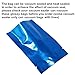 200 Pack Metallic Mylar Foil Open Top Sealable Bags Vacuum Heat Seal Pouches for Food Storage Packaging with Tear Notches (6x9cm (2.4x3.5 inch), Blue)