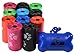 Downtown Pet Supply Poop Bags for Dogs with Dispenser, 220 Count - Leak-Proof Dog Waste Bags and Bone-Shaped Dog Poop Bags Holder for Leash - Rainbow with Paw Prints, 12.5