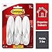 Command White Designer Hooks, 6 hooks, 12 strips, Decorate Damage-Free (17081-6ES) primary