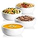 Lifver 20oz/6 inch Porcelain Soup/Cereal Bowls Set, Round & White, Set of 4