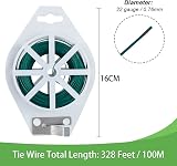 Tenn Well Green Floral Wire 100m 22 Gauge with Cutter Floristry Wreath Making view 6