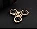 Tutent Brass Fidget Spinner Hand Spinner Anti-Anxiety Tri-Spinner Fidget Toy With Stainless Steel Ball Bearings (Gold)