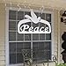 Christmas Outdoor Peace Sign Decoration - Large