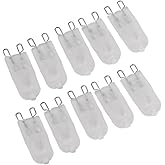 K JINGKELAI G9 Halogen Bulbs G9 Frosted Halogen Bulb G9 JCD Base Bi-pin 2700k Halogen Light Bulb for Accent Landscape Light,F