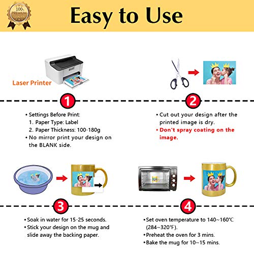 TransOurDream Water Slide Decal Paper For Inkjet Printer CLEAR  10 Sheets A4 Size Transparent Waterslide Transfer Paper Printable Waterslide Paper For Tumblers Mugs Glasses