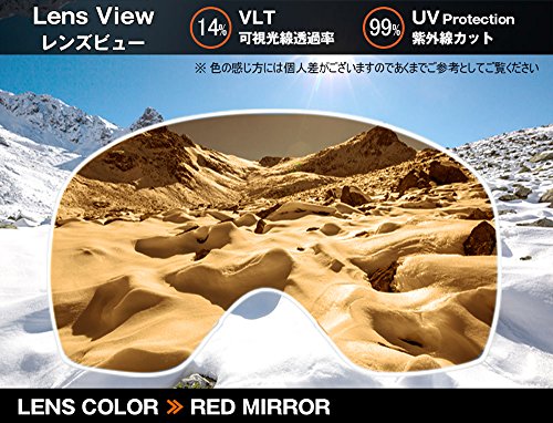 Zero Replacement Lenses for Oakley Crowbar Snow Goggle Red Mirror