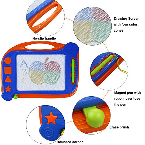 Svance Travel Toy Magna Doodle Board- Mess Free Doodle Pad Children & Kids to Learn Writting Painting & Drawing(11.6''8.5'')