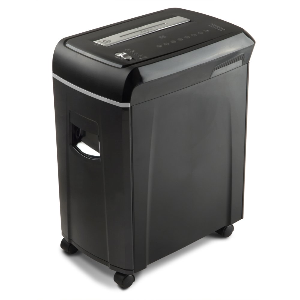 Aurora AU1020MA High-Security 10-Sheet Micro-Cut Paper, CD and Credit Card Shredder with Pullout Basket