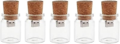 Hsthe Sea 5pk 4GB USB 2.0 Flash Drive Storage Jar Bottle Cork Memory Stick