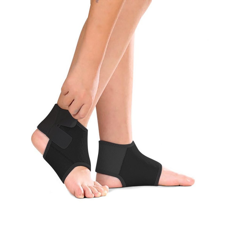 1 Pair Kids Ankle Support Adjustable Compression Ankle Brace Ankle Guard Protector Ankle Strap Ankle Tendon Foot Support Strains Sprains Arthritis Pain Relief Recovery Exercise Football Running Riding