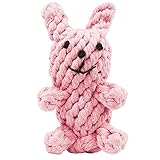Dog Toys oneisall Pet Cotton Chew Rope Toy Dental Teaser Teeth Cleanning for Small Dog Puppy Biting Rabbit